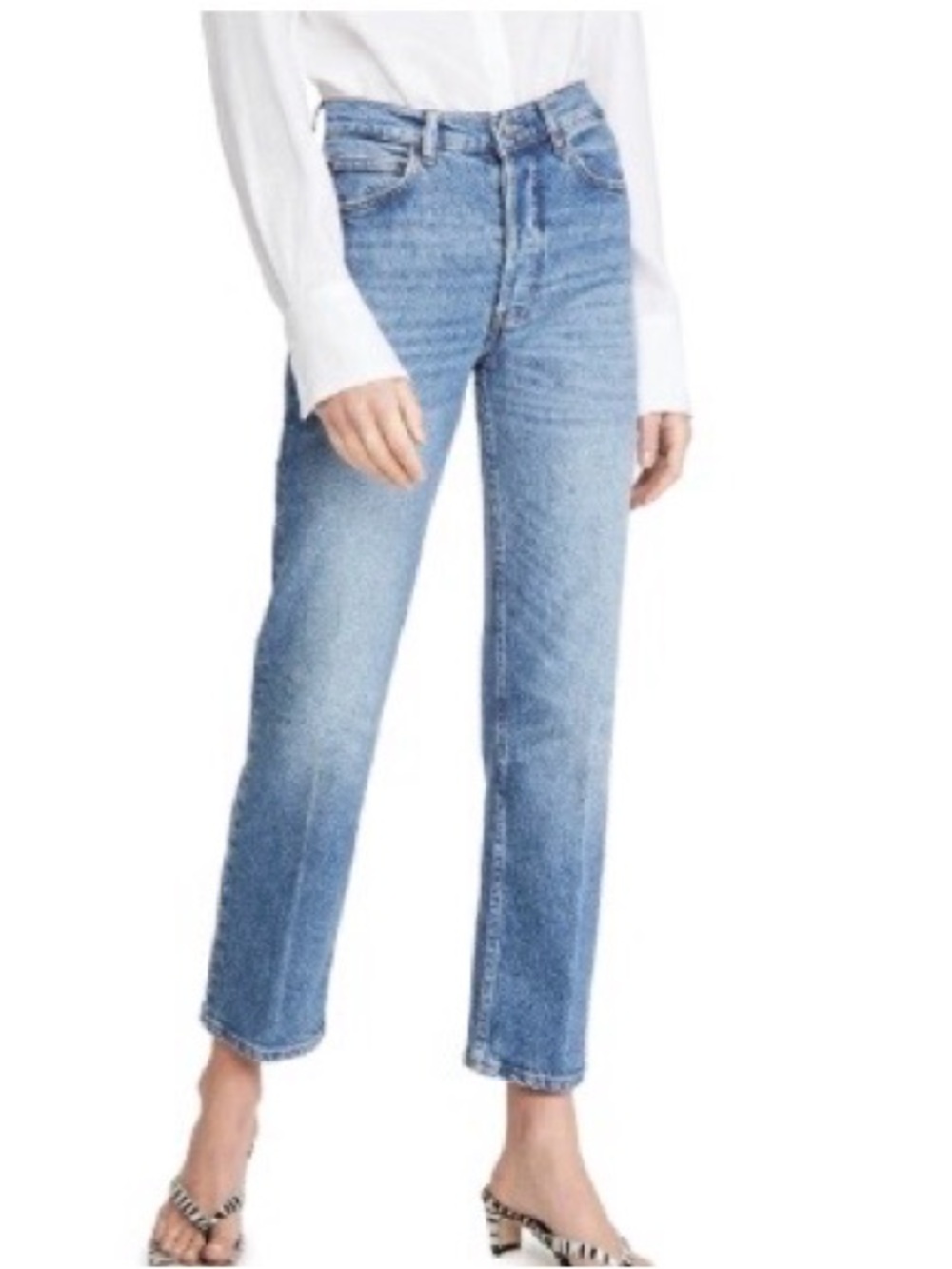 Juliet High Straight Relaxed Jeans In Malta